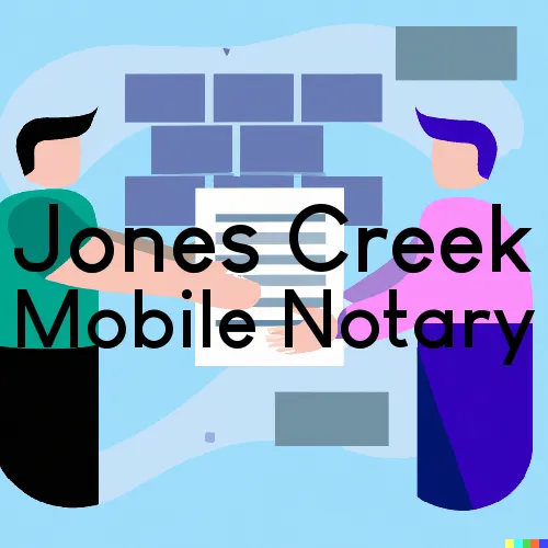 Jones Creek, TX Mobile Notary Signing Agents in zip code area 77541