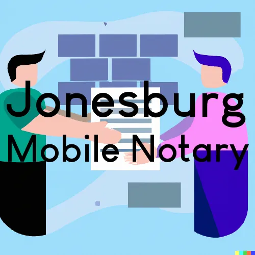 Jonesburg, MO Mobile Notary Signing Agents in zip code area 63351