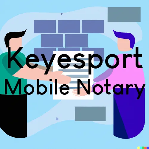Keyesport, IL Mobile Notary and Signing Agent, “U.S. LSS“ 
