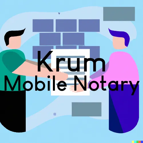 Krum, TX Mobile Notary Signing Agents in zip code area 76249
