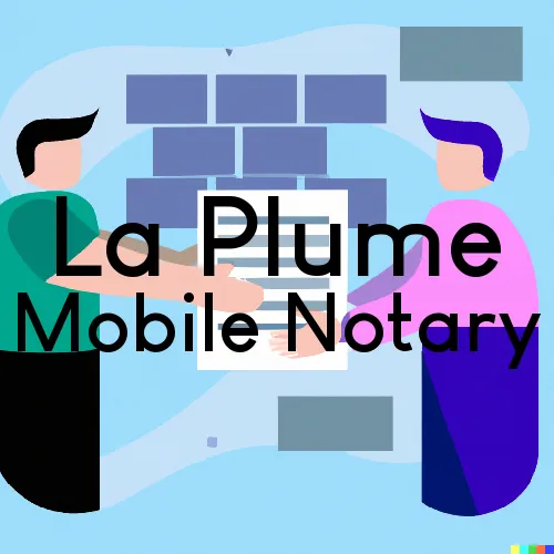 La Plume, PA Mobile Notary Signing Agents in zip code area 18440