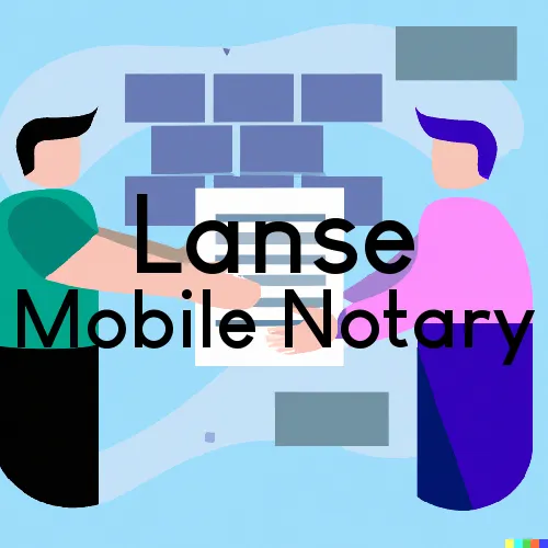 Traveling Notary in Lanse, MI