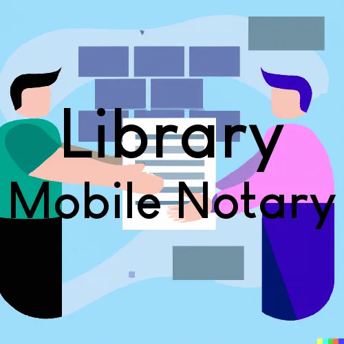 Library, PA Traveling Notary, “U.S. LSS“ 