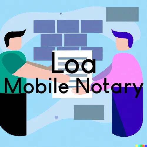 Loa, UT Mobile Notary Signing Agents in zip code area 84747