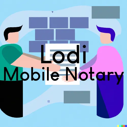 Lodi, WI Mobile Notary Signing Agents in zip code area 53555