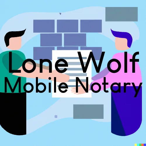 Lone Wolf, OK Mobile Notary Signing Agents in zip code area 73655