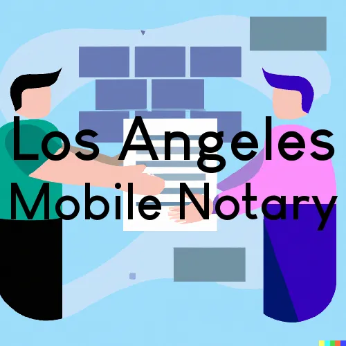 Los Angeles, CA Mobile Notary Signing Agents in zip code area 90020