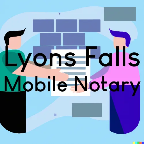 Traveling Notary in Lyons Falls, NY