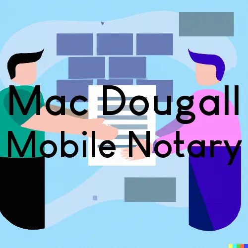 Mac Dougall, NY Traveling Notary, “Benny's On Time Notary“ 