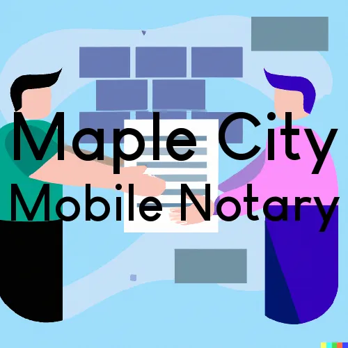 Maple City, MI Mobile Notary and Signing Agent, “Best Services“ 