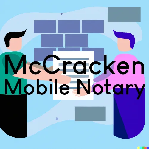 McCracken, KS Traveling Notary, “Munford Smith & Son Notary“ 