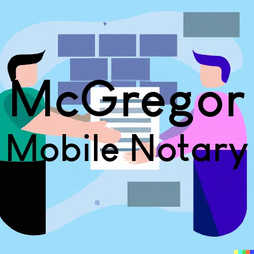 McGregor, TX Mobile Notary Signing Agents in zip code area 76657