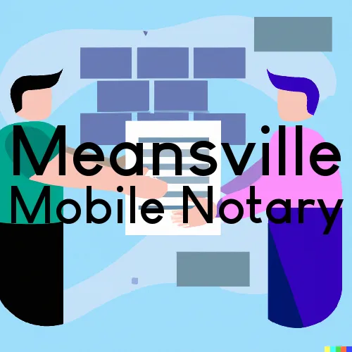 Meansville, GA Mobile Notary Signing Agents in zip code area 30256