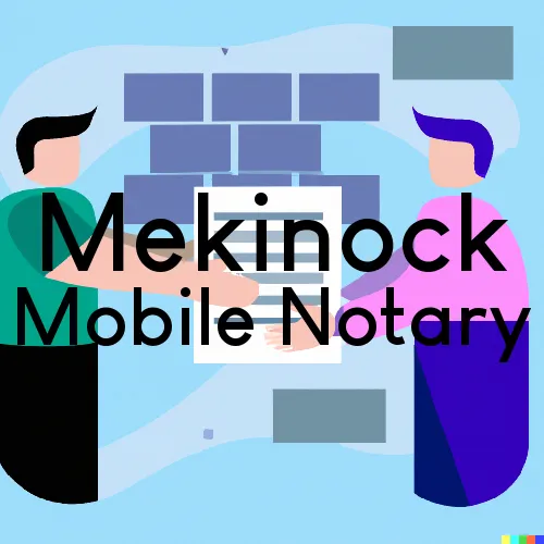 Traveling Notary in Mekinock, ND