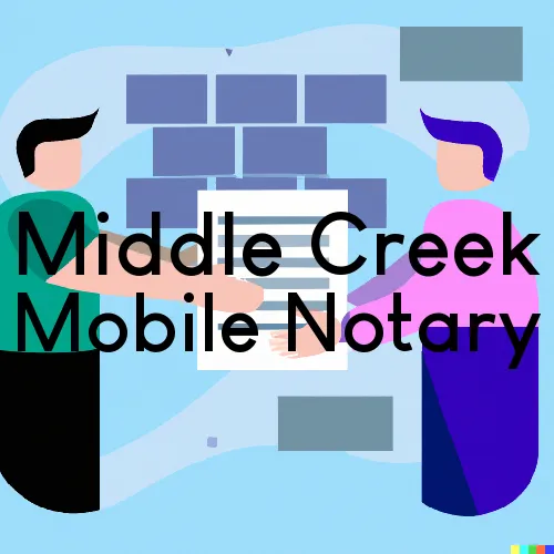 Middle Creek, PA Traveling Notary, “Benny's On Time Notary“ 