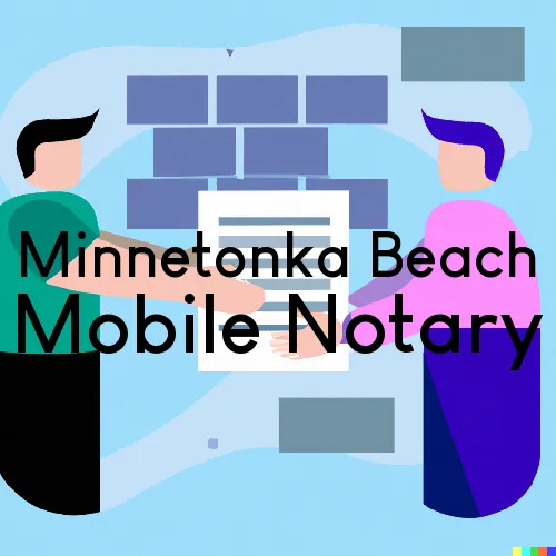 Minnetonka Beach, MN Mobile Notary Signing Agents in zip code area 55361