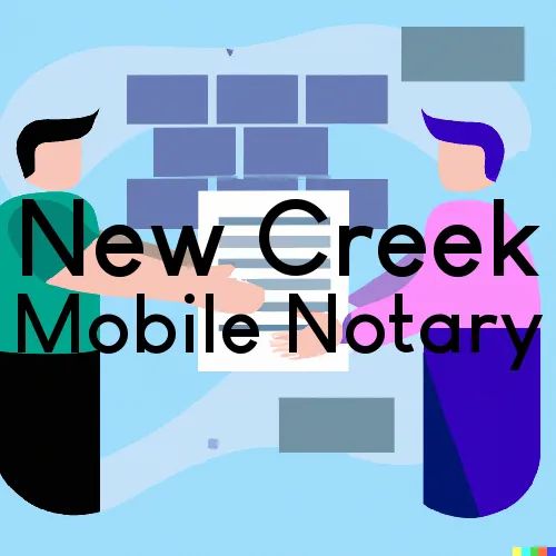 New Creek, WV Mobile Notary Signing Agents in zip code area 26743