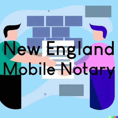 New England, ND Traveling Notary Services