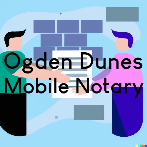 Ogden Dunes, IN Mobile Notary Signing Agents in zip code area 46368