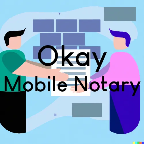 Okay, OK Mobile Notary Signing Agents in zip code area 74446