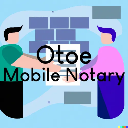Otoe, NE Mobile Notary Signing Agents in zip code area 68417