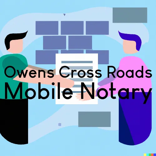 Traveling Notary in Owens Cross Roads, AL