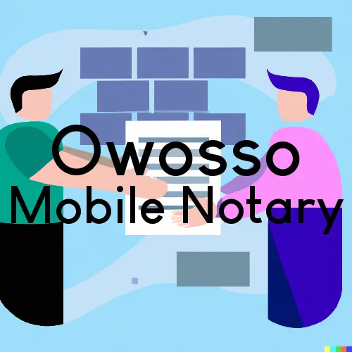 Owosso, MI Mobile Notary and Traveling Signing Services 