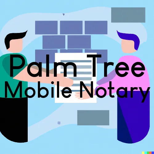 Palm Tree, NY Traveling Notary, “Munford Smith & Son Notary“ 
