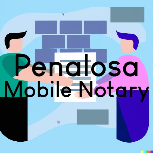 Traveling Notary in Penalosa, KS