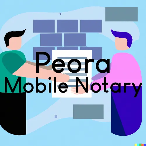Peora, WV Mobile Notary Signing Agents in zip code area 26431