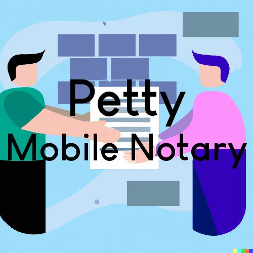 Traveling Notary in Petty, TX