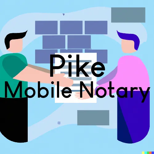 Pike, NY Mobile Notary and Traveling Signing Services 