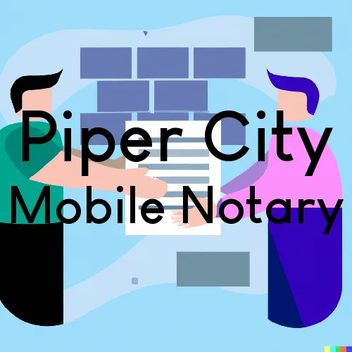 Piper City, IL Mobile Notary and Traveling Signing Services 