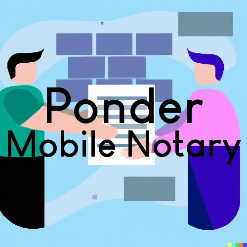 Ponder, TX Mobile Notary Signing Agents in zip code area 76259