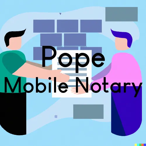 Traveling Notary in Pope, MS
