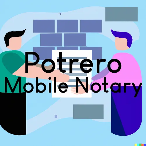 Traveling Notary in Potrero, CA