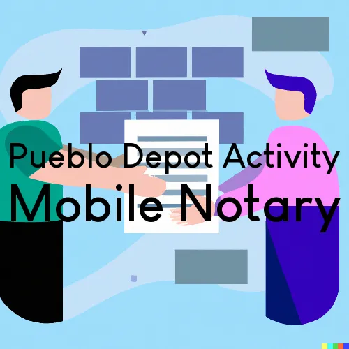Traveling Notary in Pueblo Depot Activity, CO