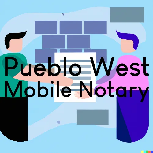 Pueblo West, CO Mobile Notary Signing Agents in zip code area 81007