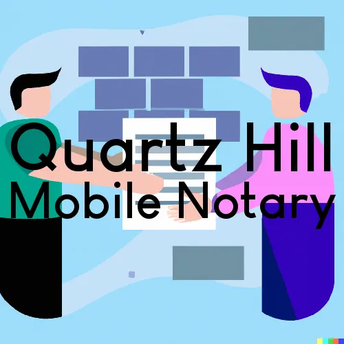 Quartz Hill, CA Mobile Notary Signing Agents in zip code area 93536