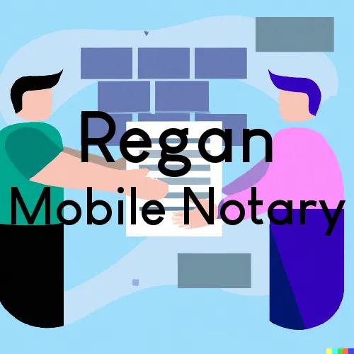 Regan, ND Mobile Notary Signing Agents in zip code area 58477