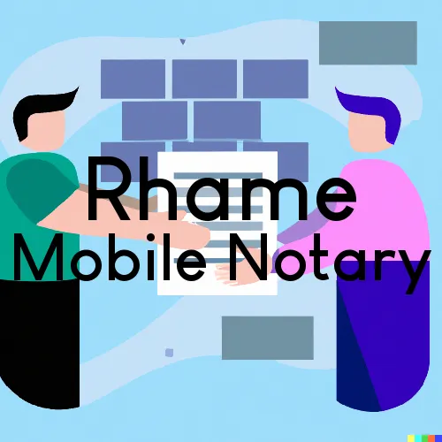 Rhame, ND Mobile Notary and Signing Agent, “Happy's Signing Services“ 