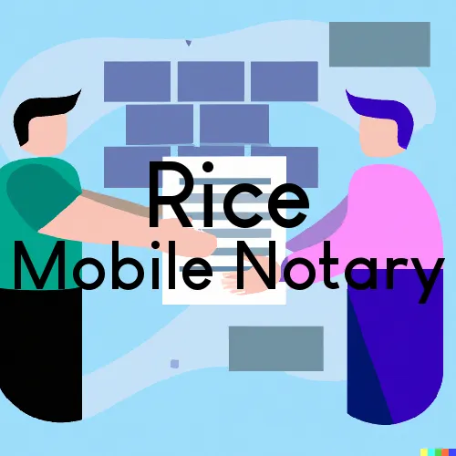 Rice, MN Mobile Notary Signing Agents in zip code area 56367