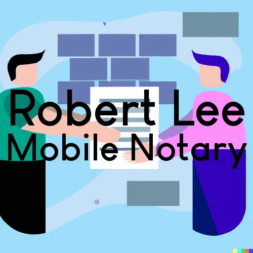 Robert Lee, TX Mobile Notary Signing Agents in zip code area 76945