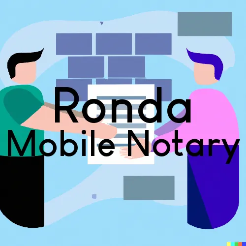 Ronda, NC Mobile Notary Signing Agents in zip code area 28670