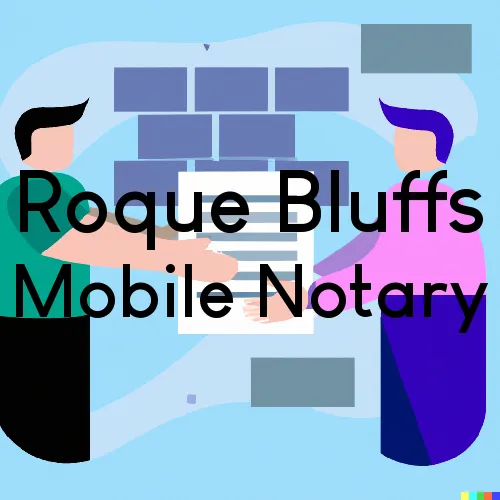 Roque Bluffs, ME Traveling Notary, “Happy's Signing Services“ 