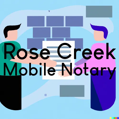 Rose Creek, Minnesota Traveling Notaries
