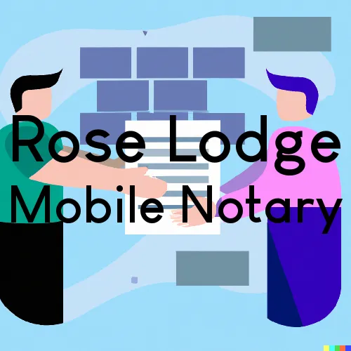 Rose Lodge, OR Traveling Notary Services