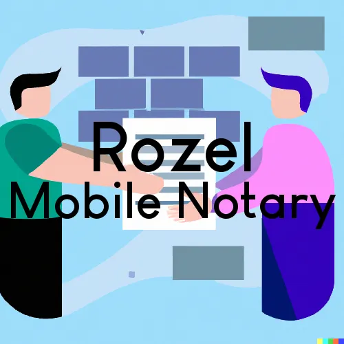 Traveling Notary in Rozel, KS