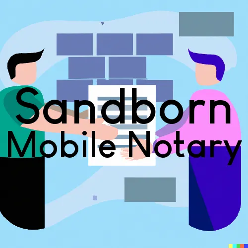 Sandborn, IN Mobile Notary and Traveling Signing Services 