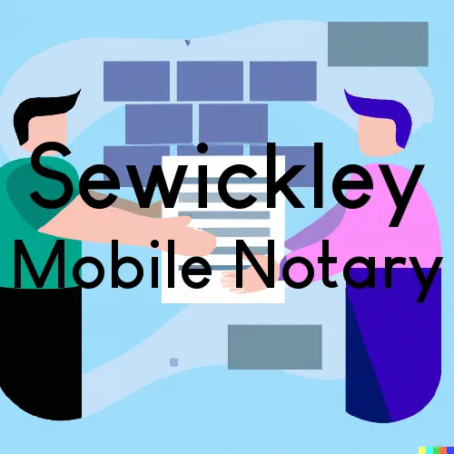 Sewickley, PA Mobile Notary and Traveling Signing Services 